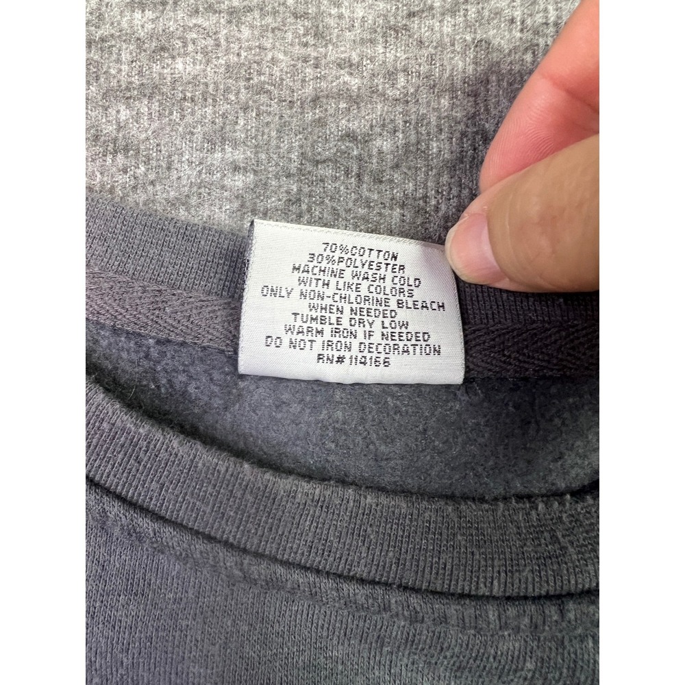 Stadium Athletics Syracuse University Sweatshirt Mens Large Gray Orange Crewneck - Picture 6 of 9